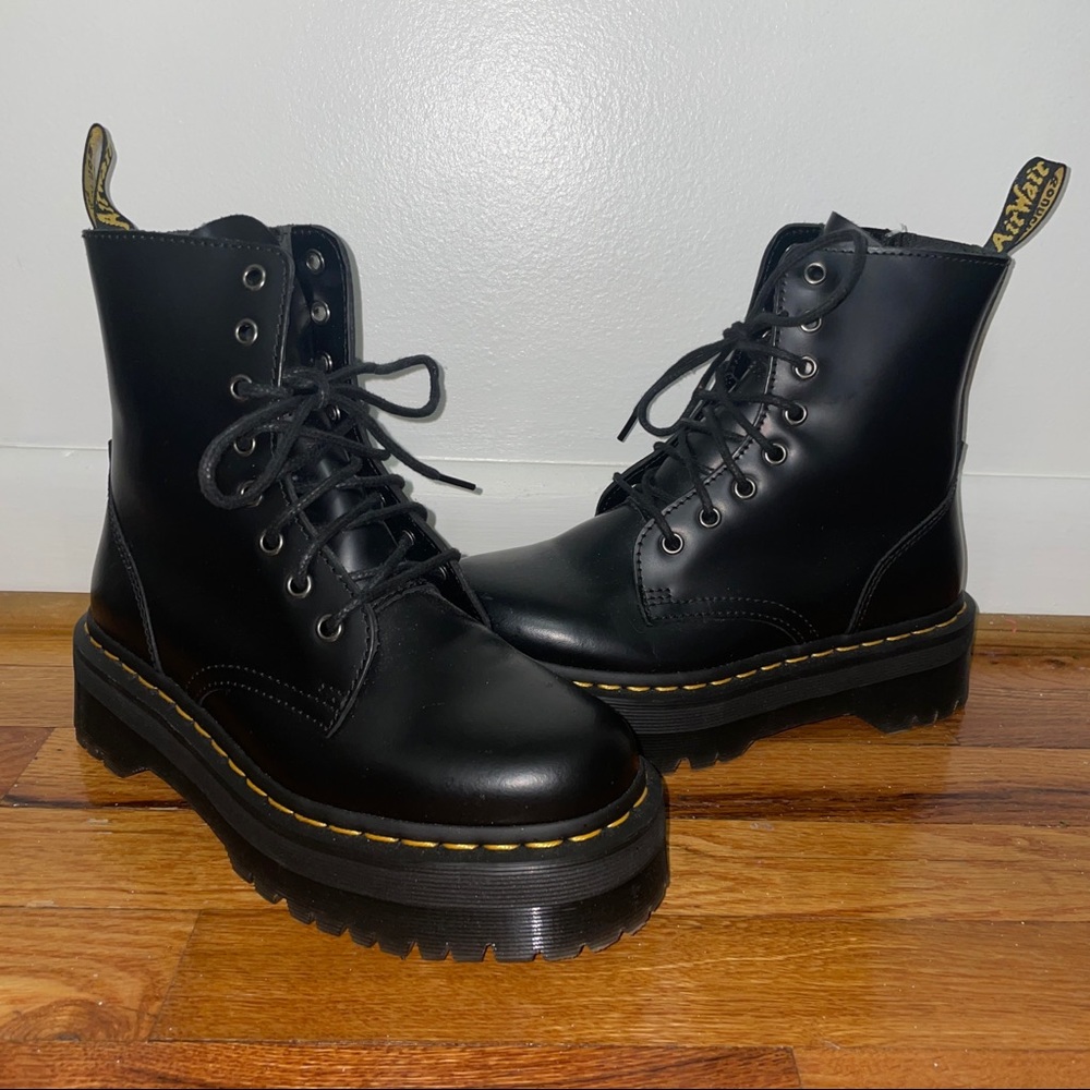Dr. Martens Jadon Platform Boots - Black - NEW